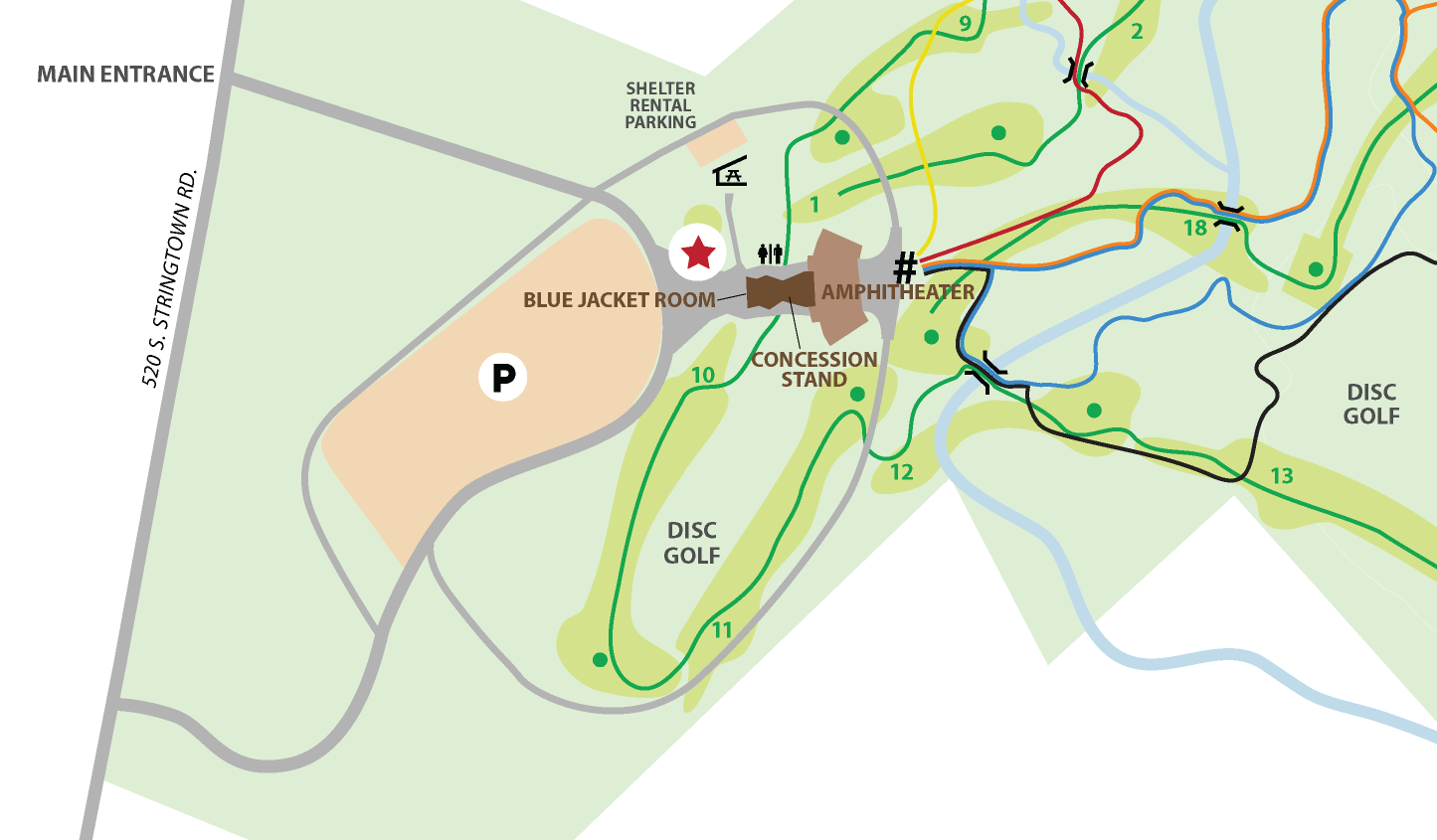 Caesar Ford Park Amphitheater Map